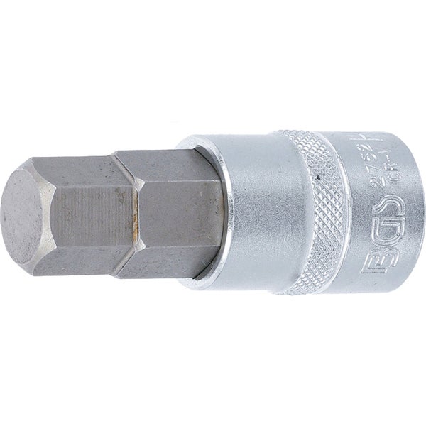 BGS Bit-Einsatz Länge 70 mm Antrieb Innenvierkant 12,5 mm (1/2) Innensechskant 11/16 - 2752