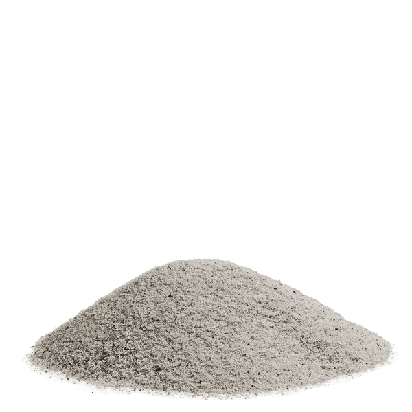Ein kleiner Haufen feiner Fugensand oder Quarzsand.