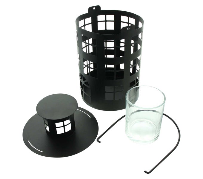 FRANK FLECHTWAREN | Laterne Turm, METALL, GLAS, 17 x 17 x 29 cm