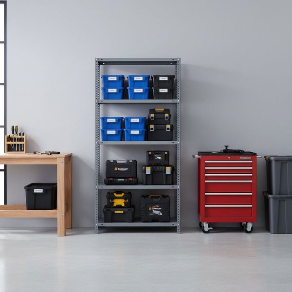 Festool Absaugmobil mit Saugschlauch, Filtersack und Verschlusskappe.