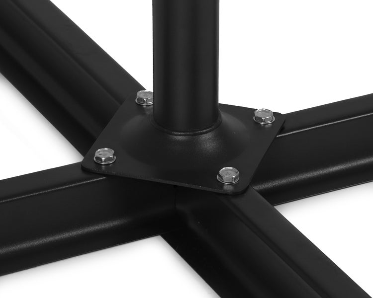 Ondis24 Kreuzständer schwarz für Sonnenschirme + 4 Platten