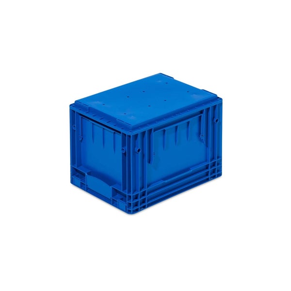 Technische Zeichnung eines Toilettensitzes mit Maßangaben