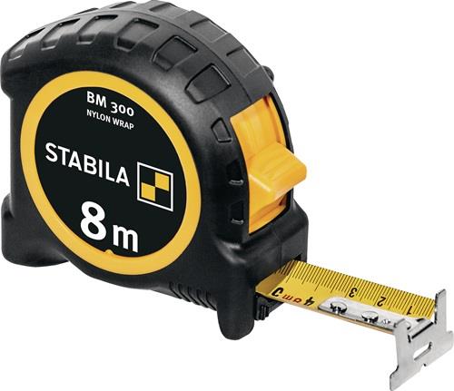 Stabila Taschenbandmaß BM 300 8 m metrische Skala - 19574