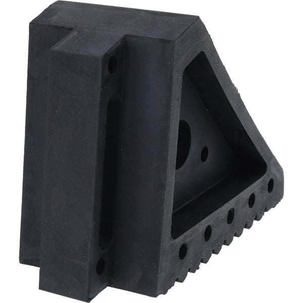 Schwarzer Unterlegkeil aus Gummi