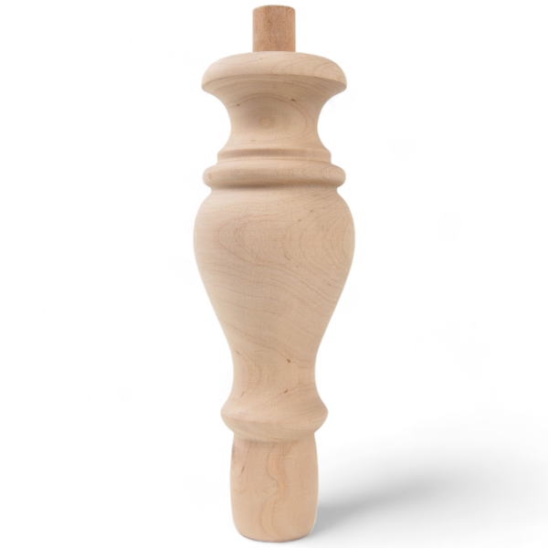 Unbehandeltes Möbelbein aus Holz