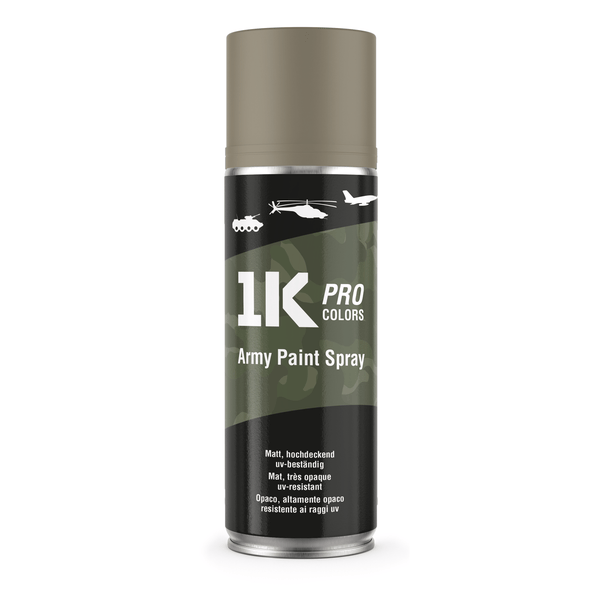 1K PRO COLORS Militär Spraydose 400ml Matt RAL1019 Desert
