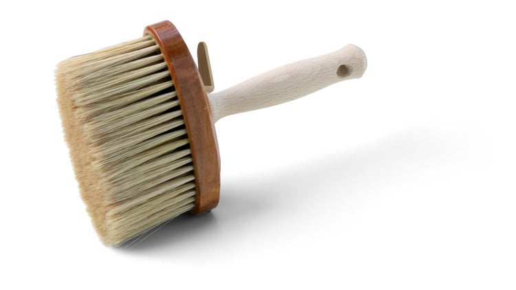 Schuller Eh'klar Sockelbürste Aron Base 135x55mm oval Holzkörper und Holzgriff, falb - 1 Stück