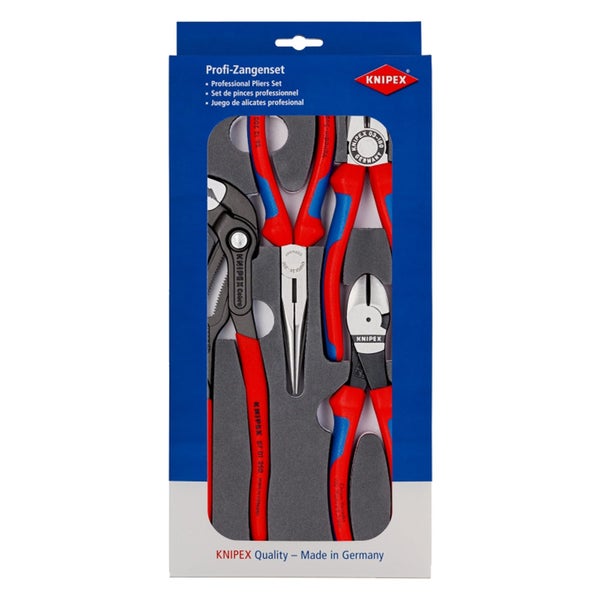 Knipex Zangen-Set Basic 4tlg. in Schaumstoffeinlage - 002001V15