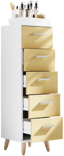 Midischrank Badmöbel Kommode Schubladen Landos M