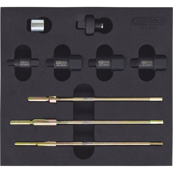 KS TOOLS MASTER 3 in 1 Glühkerzen-Reibahlen-Satz 9tlg.  - 152.1120