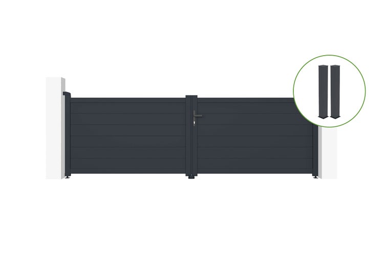 Dekoratives Regal mit Zimmerpflanzen, einem Bilderrahmen mit Leopardenmotiv, einer Sanduhr und einem Duftspender