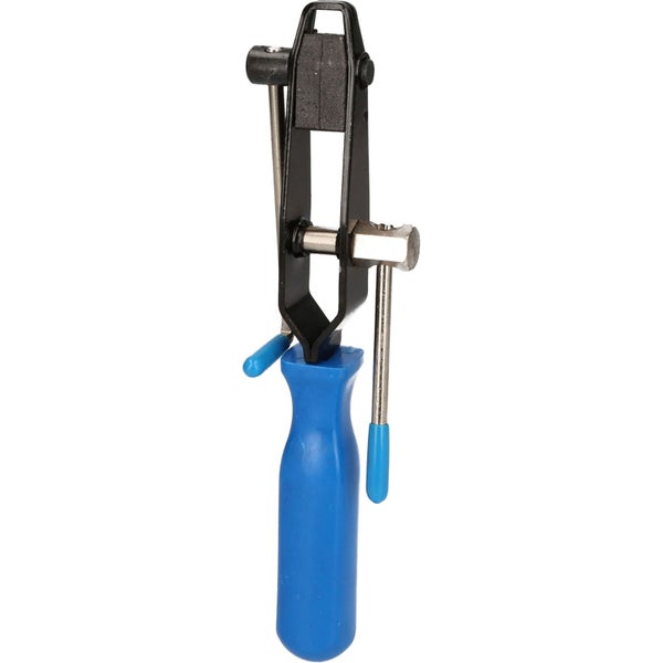 Schlauchschellen-Zange mit blauem Griff