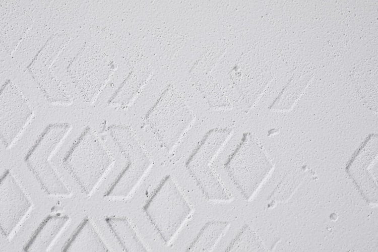 Ondis24 Pflanzkübel Beton 80 Caro Rollen 100% recycled weiß, Blumentopf, Pflanzgekäß