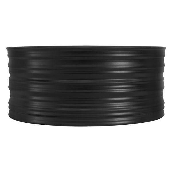 ML-Design Waschbecken aus Keramik in Schwarz matt Ø 41 x 18 cm Rund, Moderne Aufsatzwaschbecken, Design Waschtisch Aufsatz-Waschschale Waschplatz Handwaschbecken, für das Badezimmer und Gäste-WC