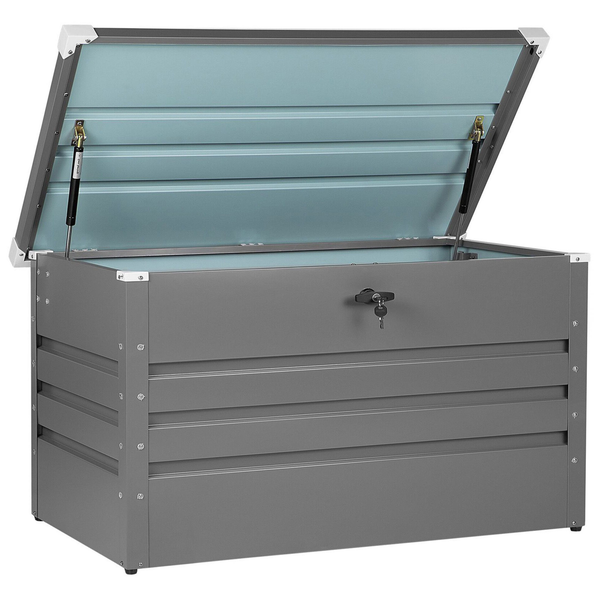 Aufbewahrungsbox CEBROSA Metall 132 cm 62 cm Grau