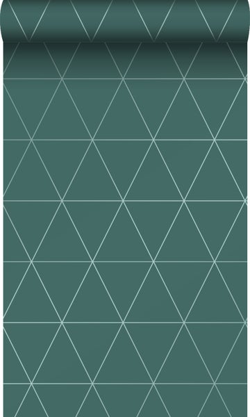 Origin Wallcoverings Tapete grafische Dreiecke Grün - 0,53 x 10,05 m - 347717