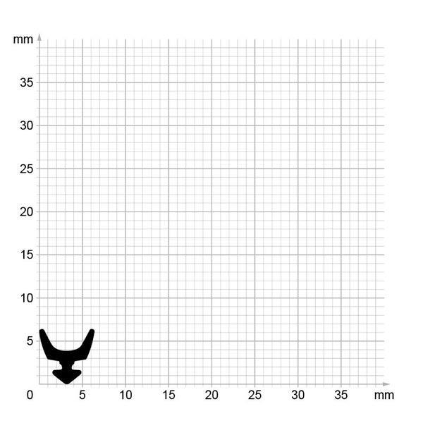 DIWARO. | Lippendichtung LP202 | schwarz | 5 Meter