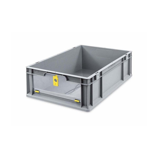 PROREGAL Eurobox NextGen Insight Cover HxBxT 17 x 40 x 60 34 Liter Niedrig/Gelb Eurobehälter Transportbox