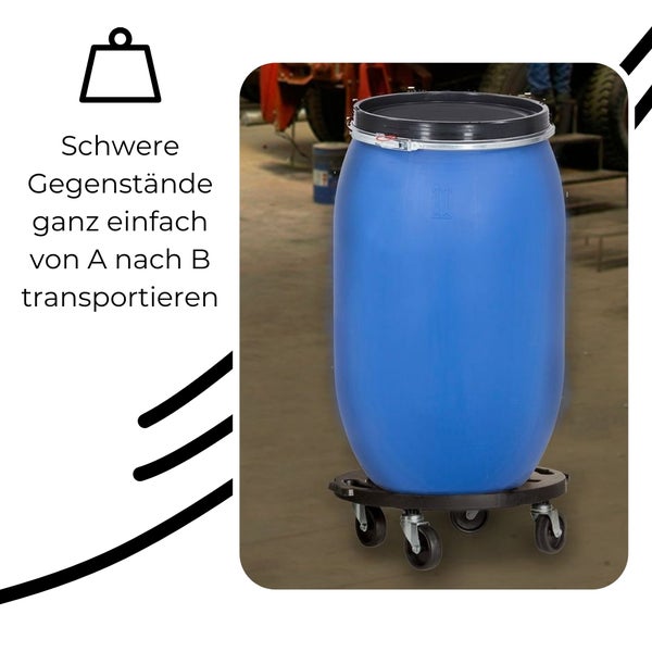 Transportroller Rollbrett Transportrollen Rollbrett Werkstatt Pflanzen Rollbretter Transport Möbelrollen flach Pflanzenroller rund Transporthilfe mit Rollen 40