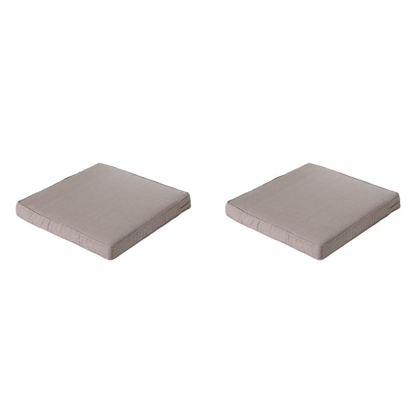 Lounge Sitzkissen Basic taupe - Ca. 60x60 cm - 2er-Set