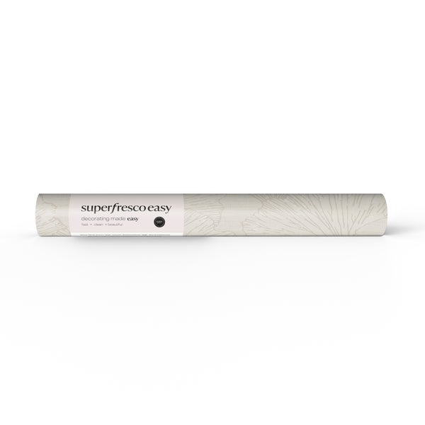 Rolle Superfresco Easy Vliestapete mit strukturiertem Ginkgoblatt-Muster.