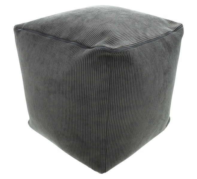 FRANK FLECHTWAREN | Sitzpouf Feincord, POLYESTER, POLYPROPYLEN, 40 x 40 x 40 cm