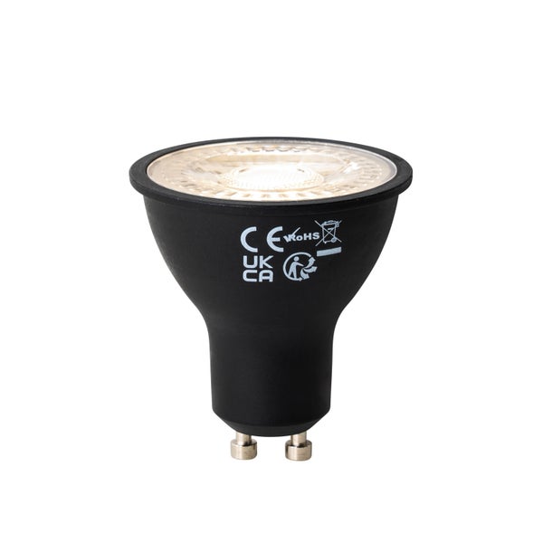 Set mit 5 GU10 dimabre LED lamp zwart 6W 500 lm 3000K