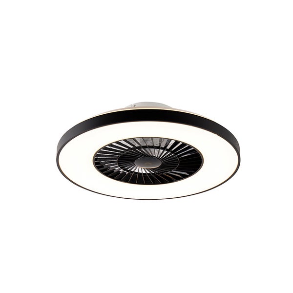 Deckenventilator schwarz inkl. LED mit Sterneffekt dimmbar - Climo