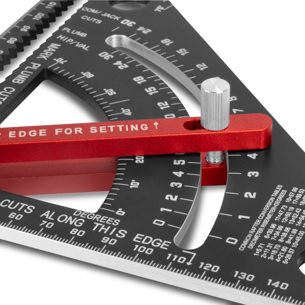 Winkeldreieck mit Anschlag metrischer Aluminium-Winkelmesser