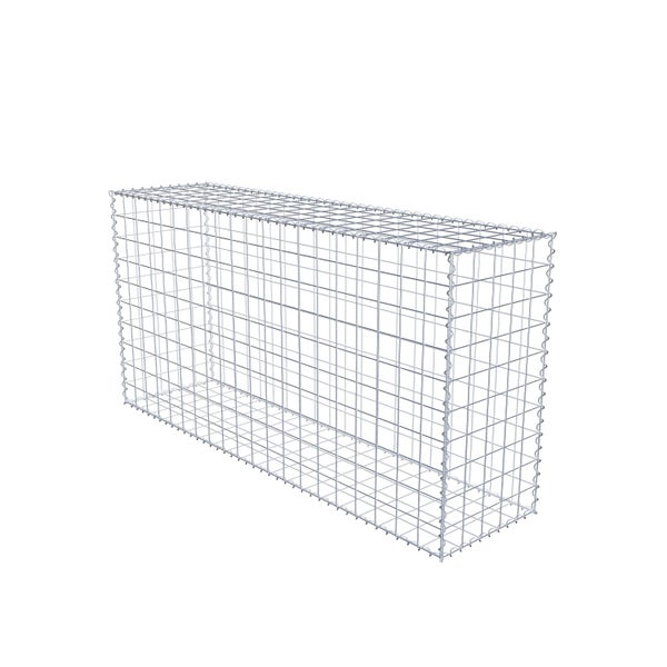 Gabione 200 cm x 100 cm x 50 cm (L x H x T), Maschenweite 10 cm x 10 cm, Spirale