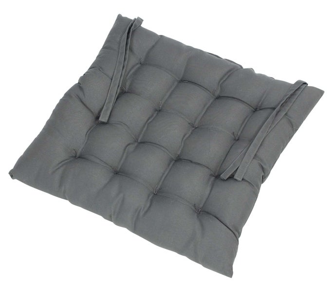 FRANK FLECHTWAREN | Sitzkissen Grey, 4er Set, POLYESTER, 40 x 40 cm