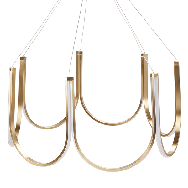 LED Kronleuchter PERQUENO Metall Gold