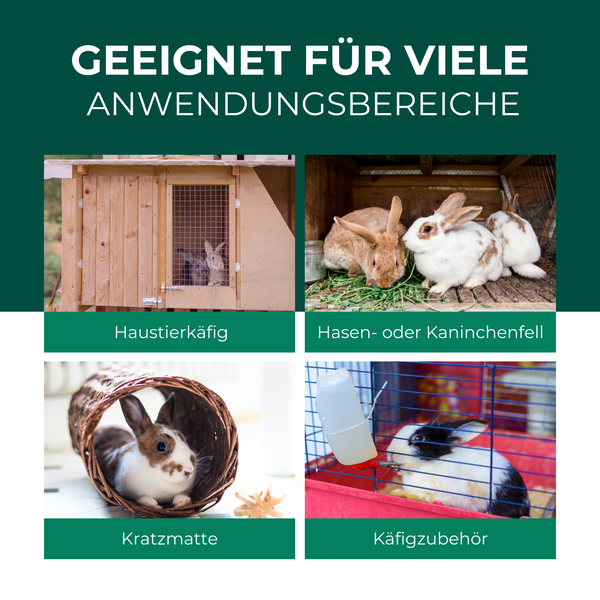Silberkraft Milbenspray Hase/Kaninchen 500 ml, effektiver Schutz für Haustiere, Kontakt- und Umgebungsspray, Repellent gegen Milben, Milbenbefall zuverlässig bekämpfen