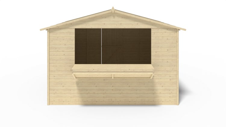 Kiosk-Handelshaus 9,42m2 - 3,11x3,03m - 19mm