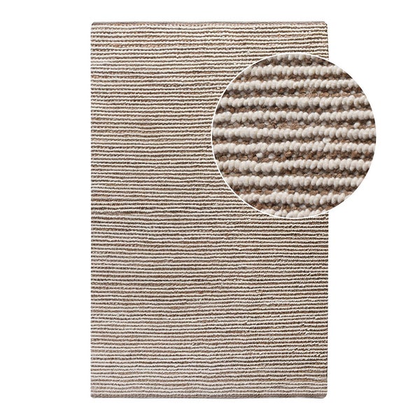 Avadi Teppich handgewebt 200x300cm natur, offwhite. 200 X 300 X 1 cm