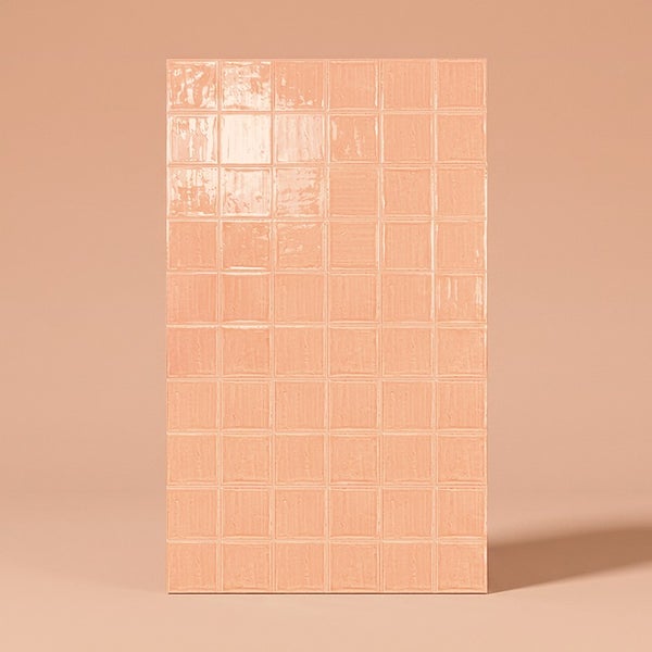 Wandfliese mit quadratischer Struktur in glänzender Ausführung für den Innenbereich