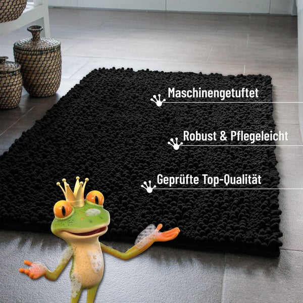 Badematte, maschinengetuftet, robust und pflegeleicht, geprüfte Top-Qualität.
