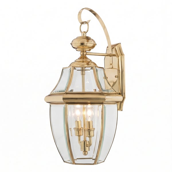 Wandleuchte aus Metall und Glas für den Außenbereich