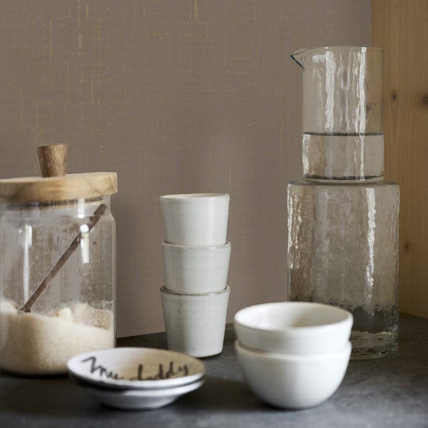 Tapete - Leinen Clay
