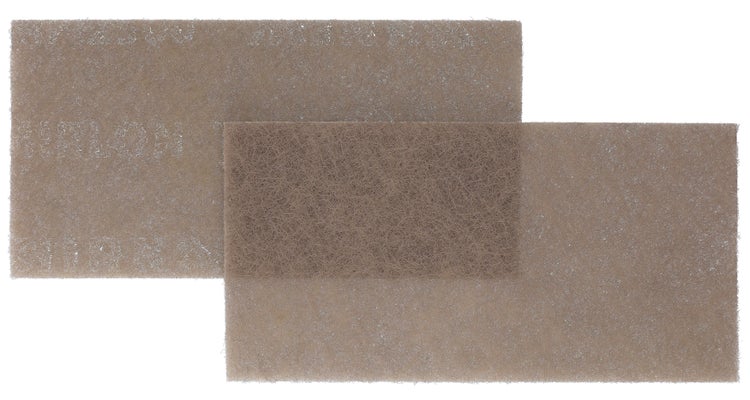 Mirka Mirlon Total 25 Stk Schleifvlies MicroFine Korn 2500 Schleifpads, Schleiffleece zum Anschleifen, Entrosten, Schleifen, Polieren von Holz, Metall, Kunststoff, Edelstahl