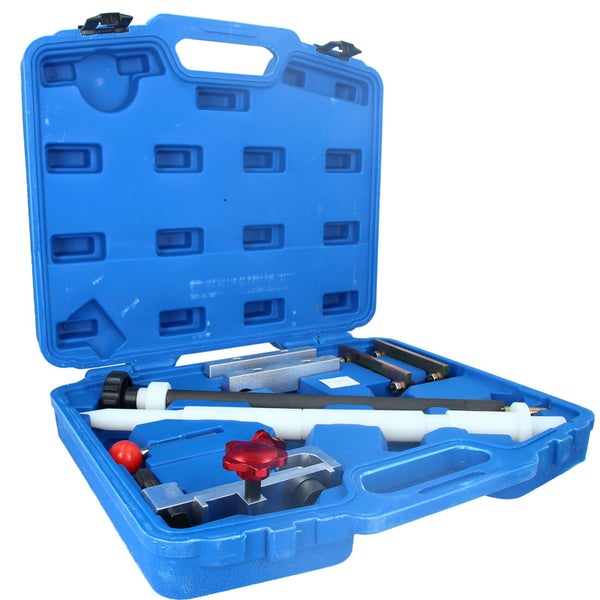 Motor-Einstellwerkzeugsatz im blauen Koffer