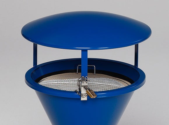 PROREGAL Dach Für Klassischen Standascher HxBxT 23 x 44 x 44 cm Stahlblech Blau