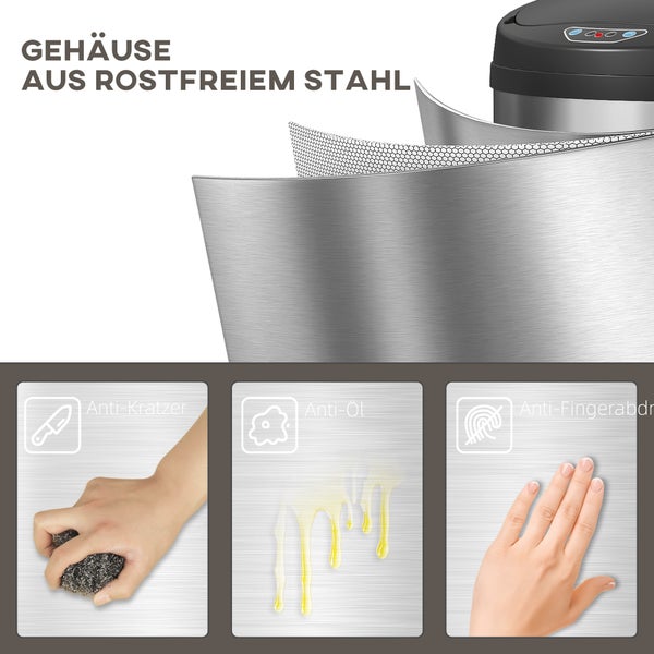 Elektrischer Heizlüfter auf einem Schreibtisch