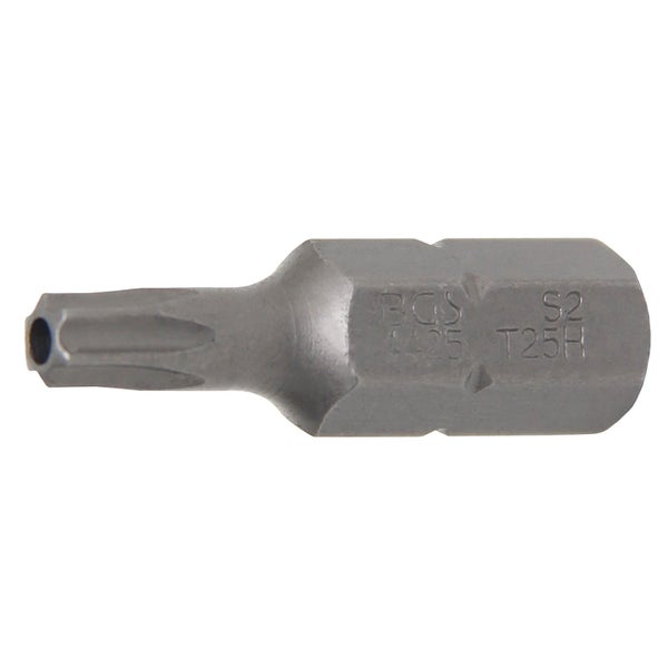 BGS Bit Länge 30 mm Antrieb Außensechskant 8 mm (5/16) T-Profil (für Torx) mit Bohrung T25 - 4425