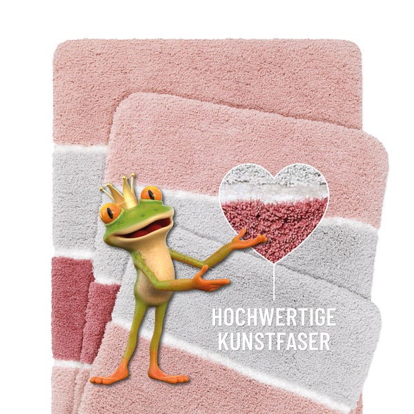 Badteppich Puder Rosa Rio Marina Homie Living 80x150 cm