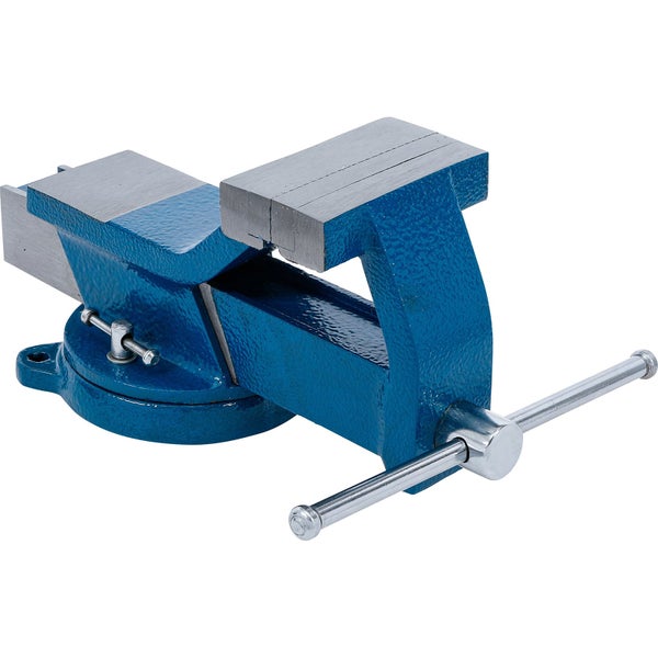 Verpackung eines Stahl Schraubstocks