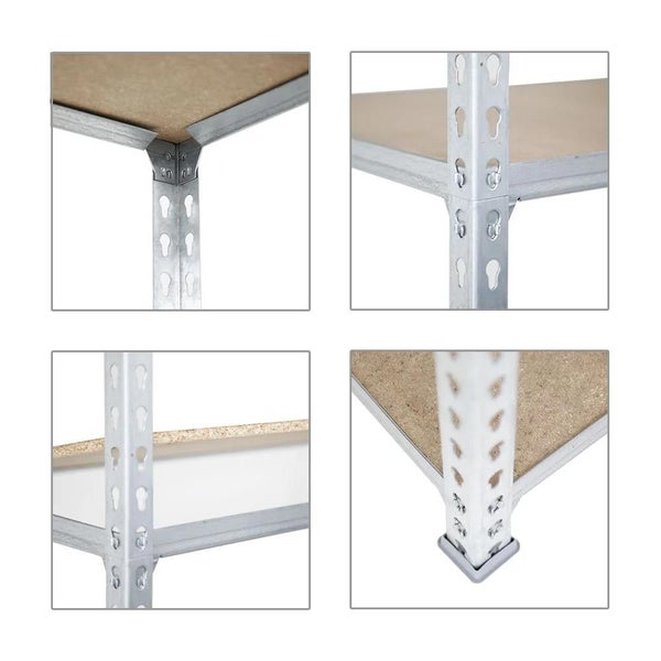 PROREGAL Schwerlastregal Muli HxBxT 180 x 90 x 40 cm 5 Fachböden Fachlast 150 kg Verzinkt