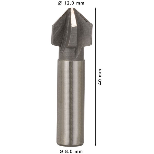 Holzsenker mit einem Durchmesser von 12 Millimetern und einer Länge von 40 Millimetern