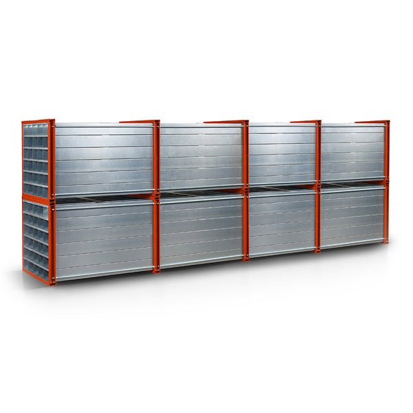 Stützgerüstsystem mit Stahlplatten für den Tiefbau