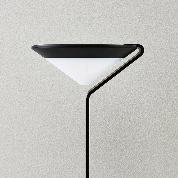 Lindby LED Solarleuchten Clamor mit Bewegungsmelder (spritzwassergeschützt (Modern) in Schwarz aus Aluminium (1 flammig, ) - Solarlampe Solarleuchte Garten